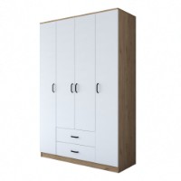 Dulap Rani BA112 Walnut White imaginea #5 — magazin online Desire.md