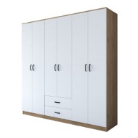 Dulap Rani BA111 Walnut White imaginea #5 — magazin online Desire.md