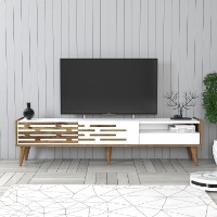 Comodă TV Hanah Home Valensiya Walnut White