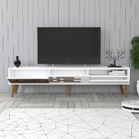 Comodă TV Hanah Home Valensiya White imaginea #2 — magazin online Desire.md