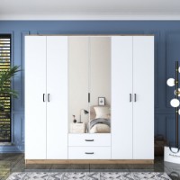 Dulap Rani BA130 Walnut White imaginea #2 — magazin online Desire.md
