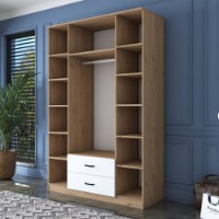 Dulap Rani BA131 Walnut White imaginea #5 — magazin online Desire.md