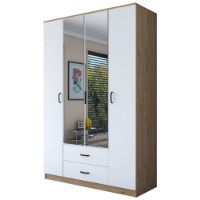 Dulap Rani BA131 Walnut White imaginea #8 — magazin online Desire.md