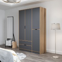 Dulap Hanah Home Elina Anthracite Dore imaginea #3 — magazin online Desire.md