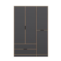 Dulap Hanah Home Elina Anthracite Dore imaginea #6 — magazin online Desire.md
