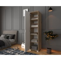 Dulap Hanah Home 1600-014 Walnut White imaginea #3 — magazin online Desire.md