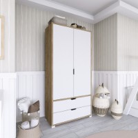 Dulap Hanah Home 1600-015 Walnut White imaginea #2 — magazin online Desire.md