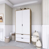 Dulap Hanah Home 1600-015 Walnut White imaginea #3 — magazin online Desire.md