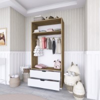 Dulap Hanah Home 1600-015 Walnut White imaginea #5 — magazin online Desire.md