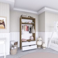 Dulap Hanah Home 1600-015 Walnut White imaginea #6 — magazin online Desire.md