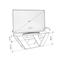 Comodă TV Hanah Home Pipralla Carrara Marble imaginea #6 — magazin online Desire.md