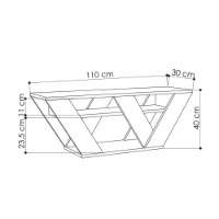 Comodă TV Hanah Home Pipralla Carrara Marble imaginea #7 — magazin online Desire.md