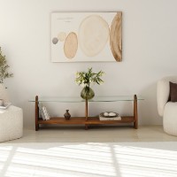 Comodă TV Hanah Home Surf Chesnut Transparent imaginea #4 — magazin online Desire.md