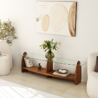 Comodă TV Hanah Home Surf Chesnut Transparent imaginea #5 — magazin online Desire.md