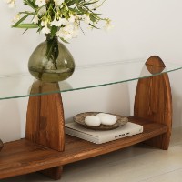 Comodă TV Hanah Home Surf Chesnut Transparent imaginea #6 — magazin online Desire.md