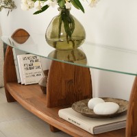 Comodă TV Hanah Home Surf Chesnut Transparent imaginea #7 — magazin online Desire.md