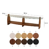 Comodă TV Hanah Home Surf Chesnut Transparent imaginea #9 — magazin online Desire.md