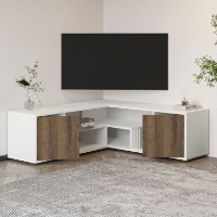 Comodă TV Hanah Home Rosa White Antique Walnut imaginea #3 — magazin online Desire.md