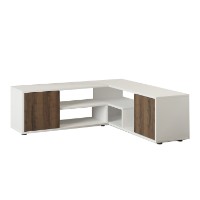 Comodă TV Hanah Home Rosa White Antique Walnut imaginea #5 — magazin online Desire.md