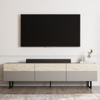 Comodă TV Hanah Home Sign Grey Travertine