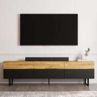 Comodă TV Hanah Home Sign Black Oak