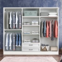 Dulap Hanah Home Cemre Rb-053 White imaginea #3 — magazin online Desire.md