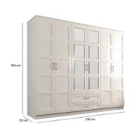 Dulap Hanah Home Cemre Rb-053 White imaginea #5 — magazin online Desire.md