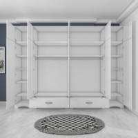 Dulap Rani BA133 Walnut White imaginea #5 — magazin online Desire.md