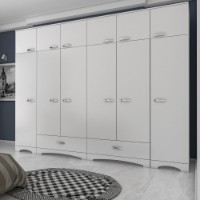 Dulap Rani BA133 Walnut White imaginea #6 — magazin online Desire.md