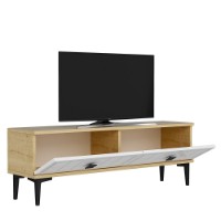 Comodă TV Hanah Home Yuka 120 Sapphire Oak White imaginea #5 — magazin online Desire.md