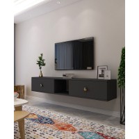 Comodă TV Hanah Home Zuzu 150 Anthracite imaginea #2 — magazin online Desire.md