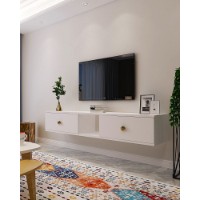 Comodă TV Hanah Home Zuzu 150 White imaginea #2 — magazin online Desire.md