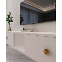 Comodă TV Hanah Home Zuzu 150 White imaginea #3 — magazin online Desire.md