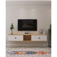 Comodă TV Hanah Home Zuzu 150 Sapphire Oak White