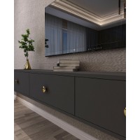 Comodă TV Hanah Home Zuzu 180 Anthracite imaginea #3 — magazin online Desire.md