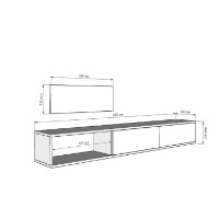 Comodă TV Hanah Home Zuzu 180 Anthracite imaginea #6 — magazin online Desire.md