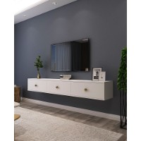 Comodă TV Hanah Home Zuzu 180 White imaginea #2 — magazin online Desire.md