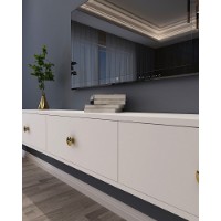 Comodă TV Hanah Home Zuzu 180 White imaginea #3 — magazin online Desire.md