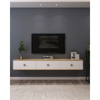 Comodă TV Hanah Home Zuzu 180 Sapphire Oak White