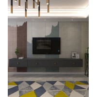 Comodă TV Hanah Home Zuzu Double Anthracite