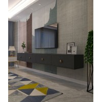 Comodă TV Hanah Home Zuzu Double Anthracite imaginea #2 — magazin online Desire.md