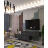 Comodă TV Hanah Home Zuzu Double Anthracite imaginea #4 — magazin online Desire.md