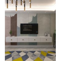 Comodă TV Hanah Home Zuzu Double White