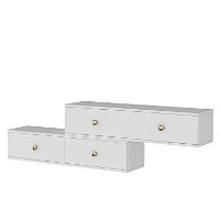 Comodă TV Hanah Home Zuzu Double White imaginea #11 — magazin online Desire.md