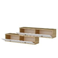 Comodă TV Hanah Home Zuzu Double Sapphire Oak White imaginea #12 — magazin online Desire.md