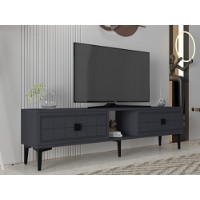 Comodă TV Hanah Home Yuka 150 Anthracite imaginea #2 — magazin online Desire.md