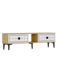Comodă TV Hanah Home Yuka 150 Sapphire Oak White imaginea #4 — magazin online Desire.md