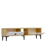 Comodă TV Hanah Home Yuka 150 Sapphire Oak White imaginea #5 — magazin online Desire.md