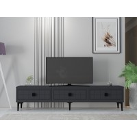 Comodă TV Hanah Home Yuka 180 Anthracite