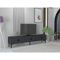 Comodă TV Hanah Home Yuka 180 Anthracite imaginea #2 — magazin online Desire.md
